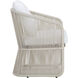 Allariz Greige / Stinson White Outdoor Dining Armchair
